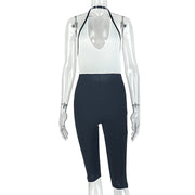 V Neck Backless Jumpsuit GJYO JP006378