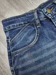 Embroidered Butterfly Heart Denim Shorts GQLF 6969