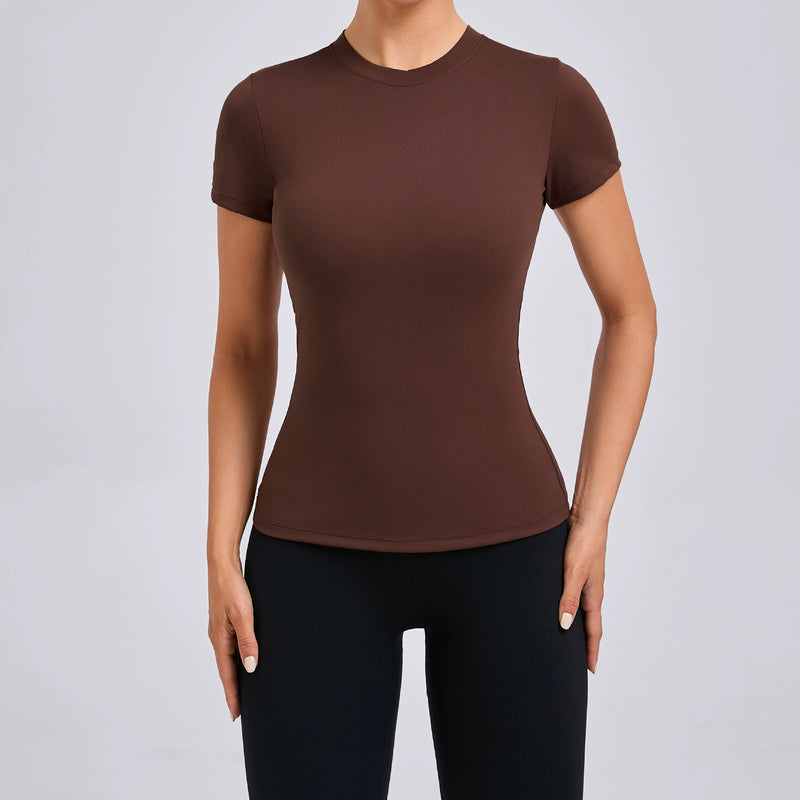 Solid Color Short Sleeve Sport T Shirts GQSA QS808