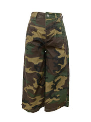 Camouflage Print Loose Denim Pants LSD 2721