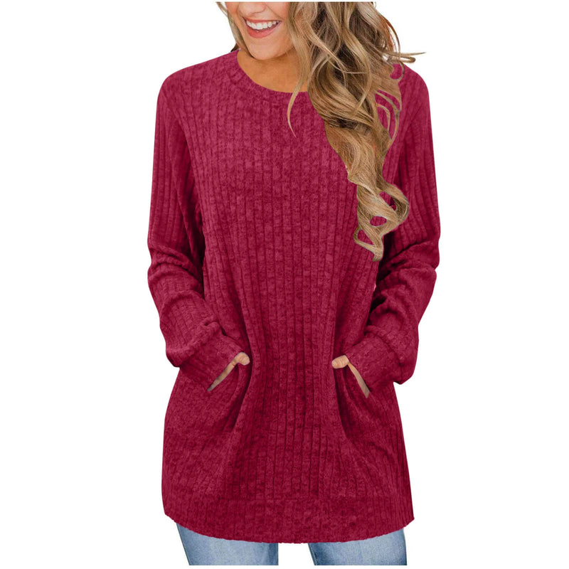 Solid Color O Neck T Shirt GYZY 6680