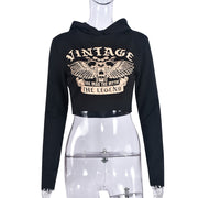 Long Sleeve Print Hooded Sweatshirt GNZD 9688TD