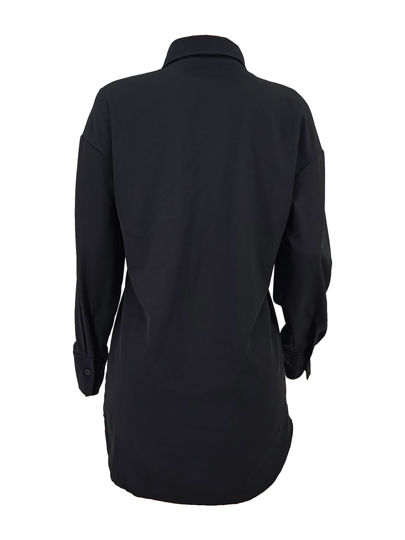 Long Sleeve Solid Color Shirt ZDF 31350