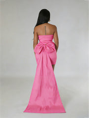 Off Shoulder Ruched Evening Dress QYMF 3095