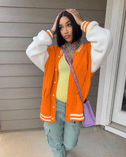 Color Blocking Long Sleeve Knits Jacket Coats TR 1276