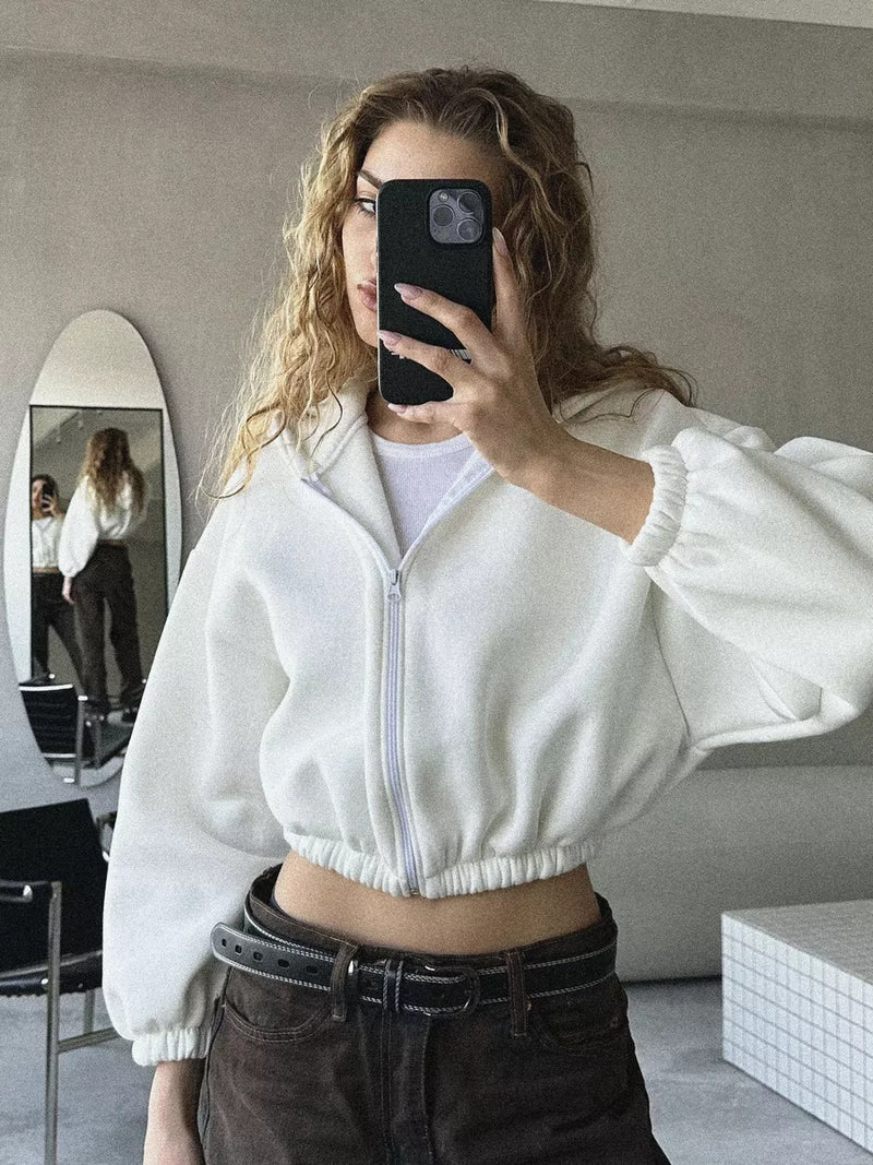 Fashion Long Sleeve Hooded Sweatshirt YMZY 61010