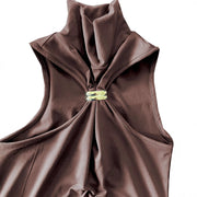 Sleeveless Off Shoulder Casual T Shirt LS 0417