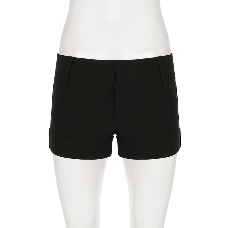 Solid Color Casual Shorts GPKJ MR48280