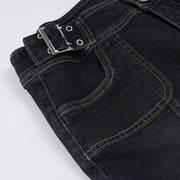 Fashion Patchwork Micro Flare Jeans GQLF 0134