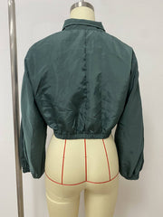 Contrast Color Long Sleeve Sport Thin Coats LSD 2940