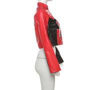 Contrast Color Embroidered Short Fashion Jacket XEF K24C56529