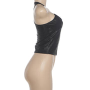 Solid Color Off Shoulder Sling Tank Top XEF K6L13740A