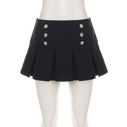 Casual Solid Color Pleated Mini Skirts GPKJ MR51435