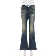 Vintage Washed Flare Jeans GQLF 31300