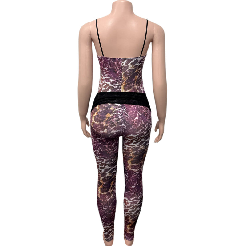 Leopard Print SlingTight Faux Two