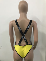 Plus Size Sexy Mesh Patchwork One Piece Swimsuit LSD 8094