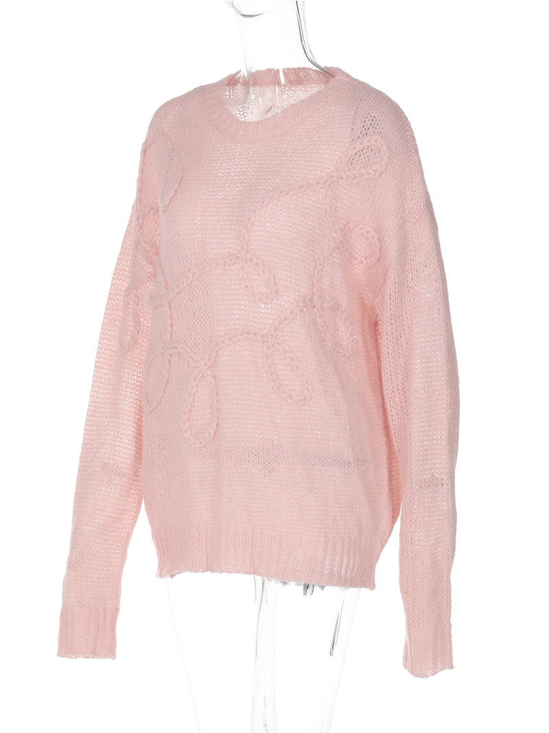 Long Sleeve Pullover Sweater GKLK T4917516Y