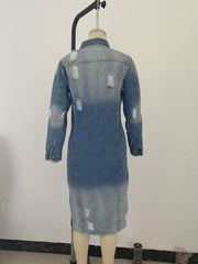 Retro Denim Long Jacket GKNF TSC 9932