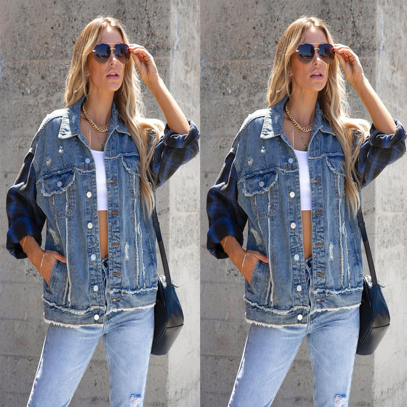 Long Sleeve Lapel Denim Coats GYAN 616
