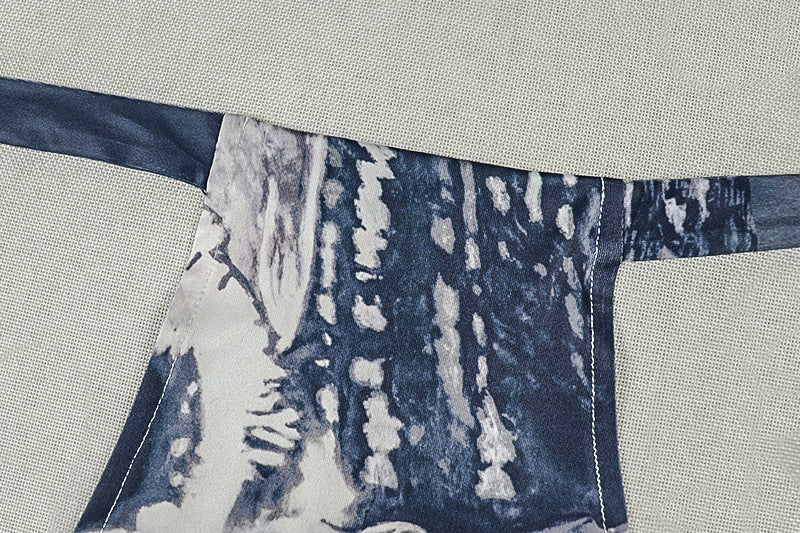 Print Backless Sleeveless Romper GJYO 303962