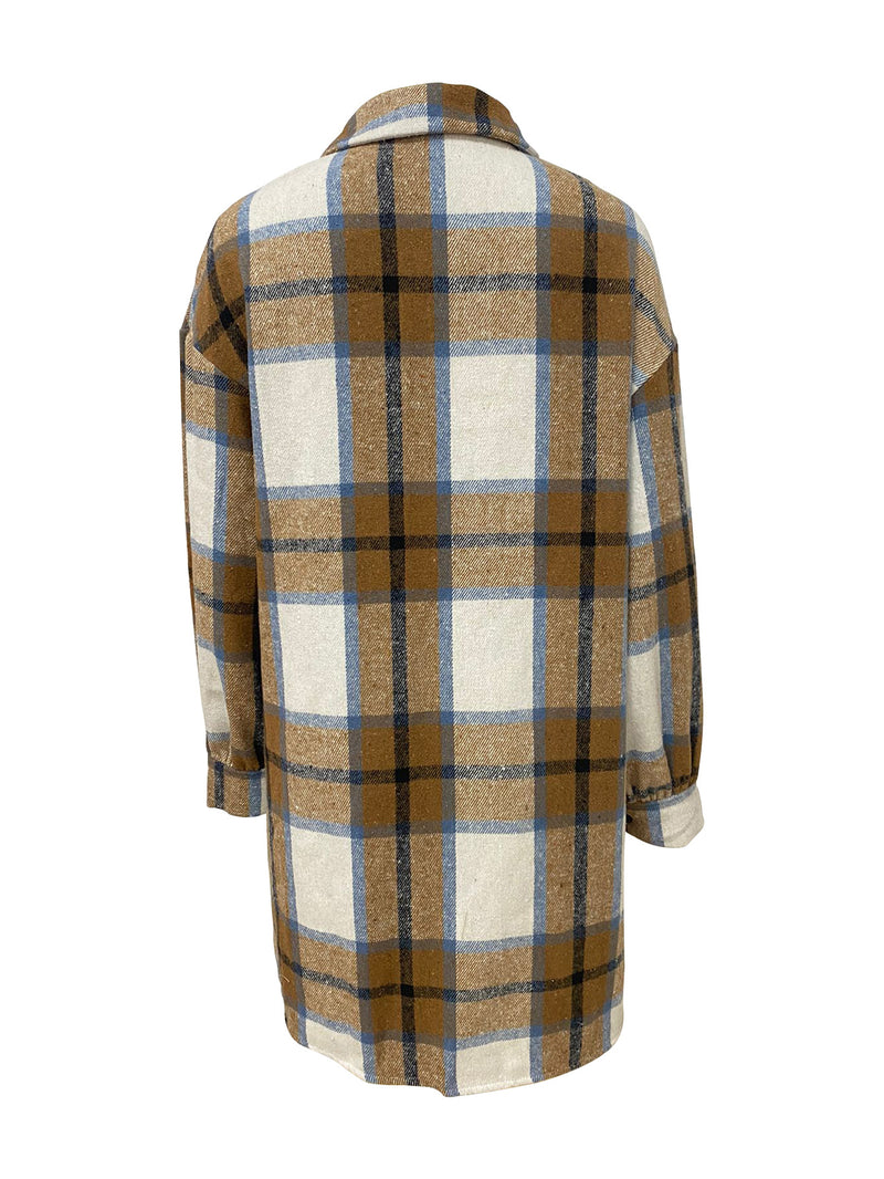 Plaid Cardigan Long Thin Jacket LSD 2265