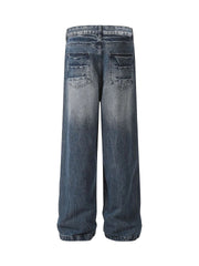 Plus Size Casual Washed Loose Jeans GYLN 0919