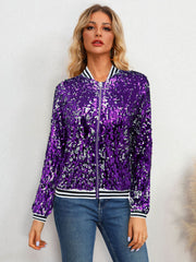 Sequin Long Sleeve Coats GYLY 9381