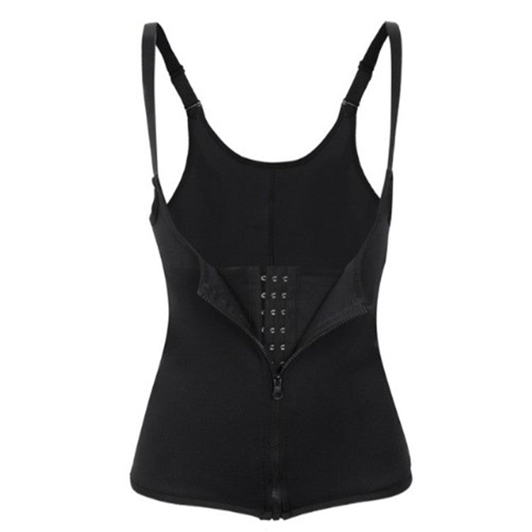 Adjustable Shoulder Strap Zip Up Body Shaper YRS 082