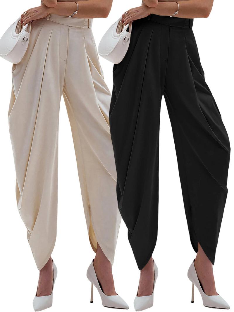 Solid Color Flower Bud Ninth Pant GXHF M80802 B