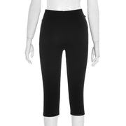Slim Leather buckle Casual Trousers GDSF J25PT236