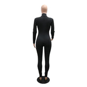 Long Sleeve Hot Drill Tight Jumpsuit CYA 901649
