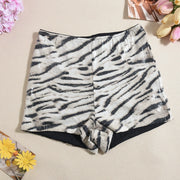 Sequin Leopard Print Shorts GYHF 51437PHD