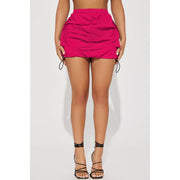 Solid Drawstring Pleated Sport Skirts ASL 6670
