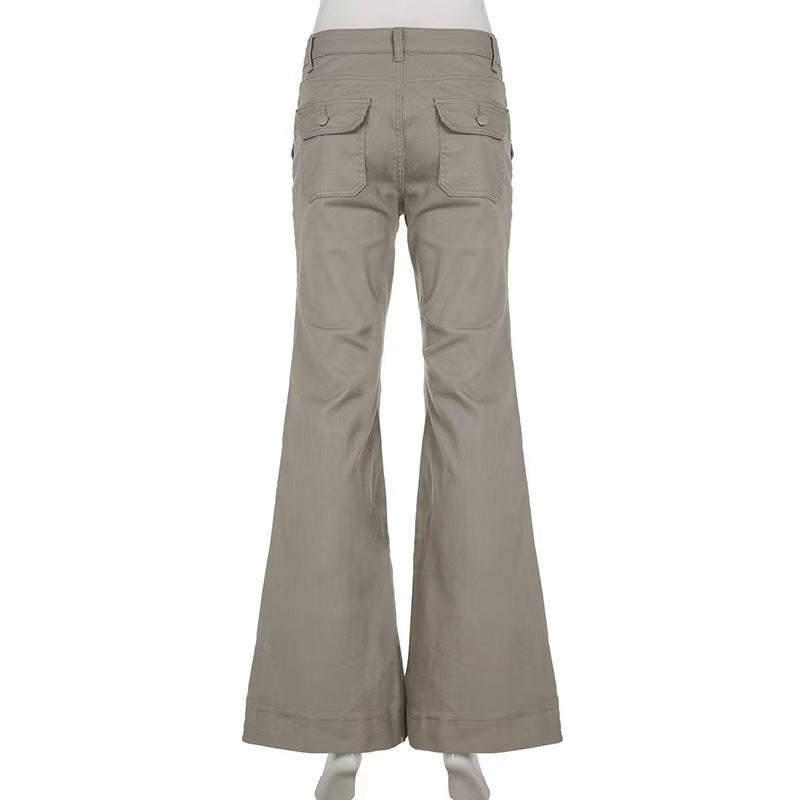 Casual Retro Micro Flare Jeans GMWF 28965