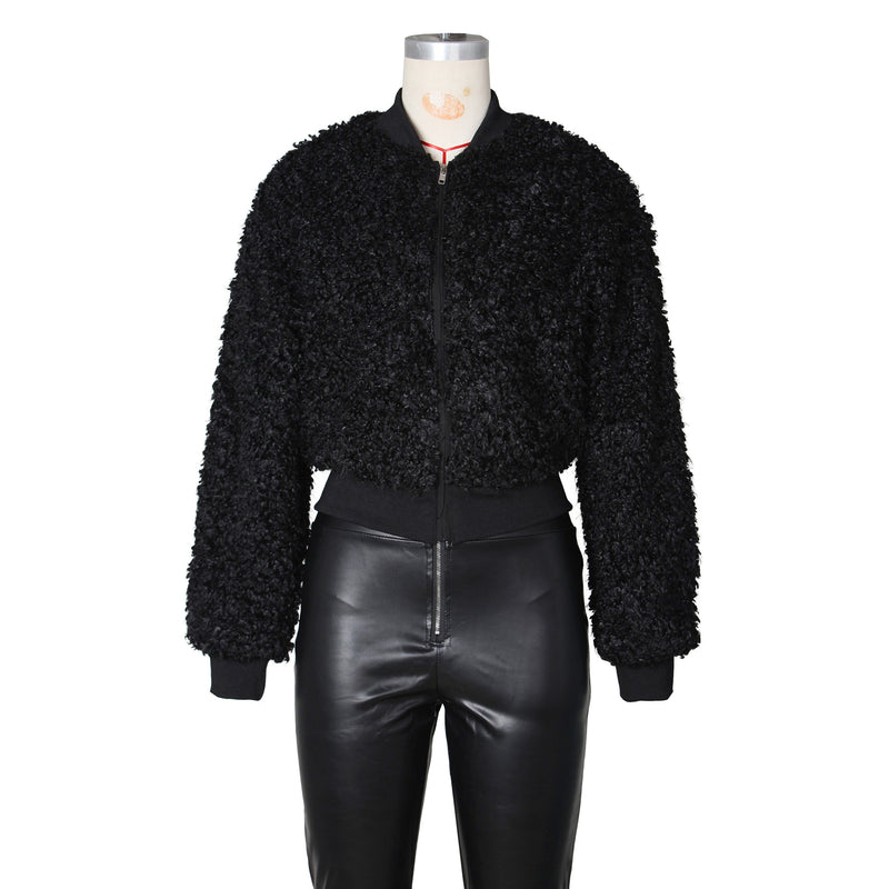 Long Sleeve Zipper Loose Coats ZSD 0773