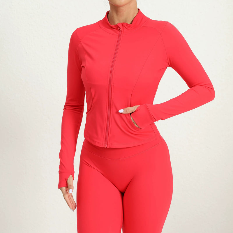 Long Sleeve Zipper Sport Coat GQSA 7521
