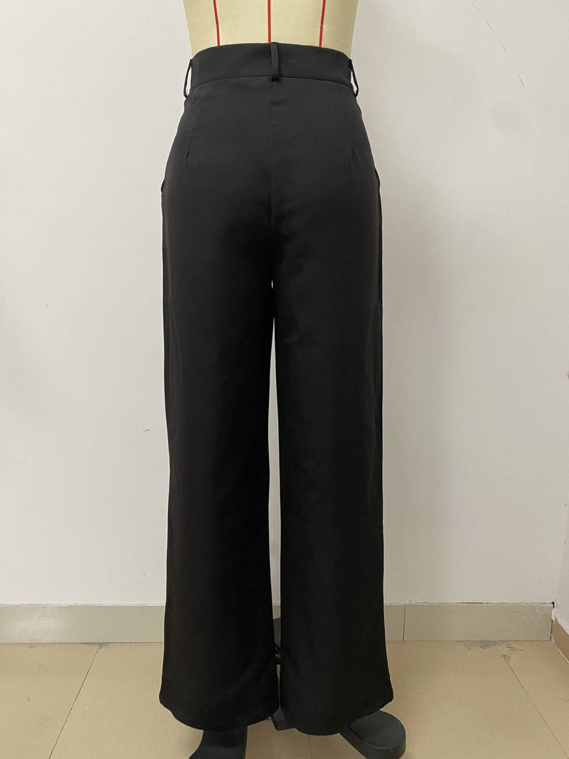 Solid Color Loose Straight Pants LSD 2314