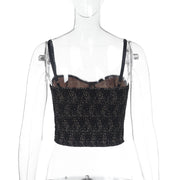 Slim Lace Camisole Waist Tank Top FL ZX24424PFO