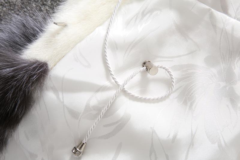 Plus Size White Rabbit Fur Hooded Coat HHMY XF %E8%85%B0%E5%B8%A6%E8%B1%B9%E7%BA%B9%E8%B6%85%E9%95%BF