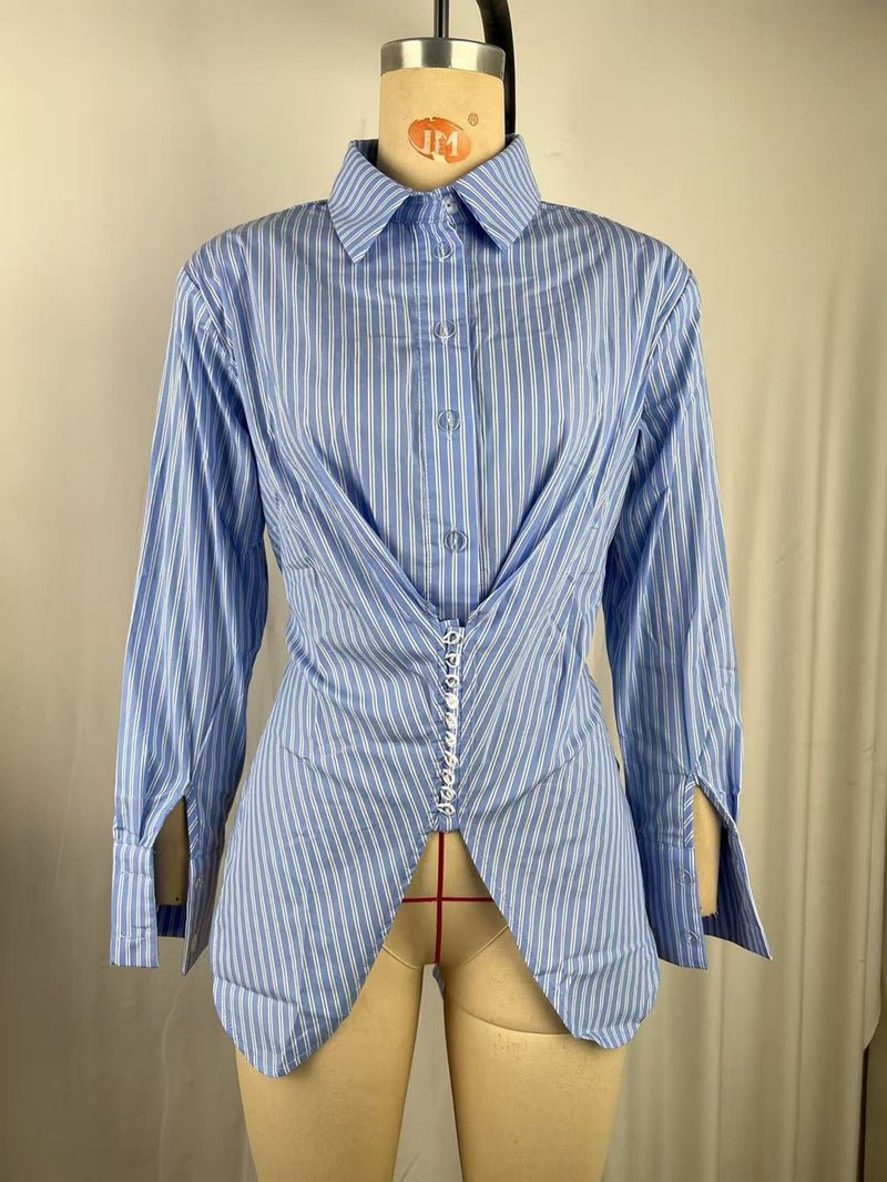 Stripe Long Sleeve Shirt GPBY SH8516