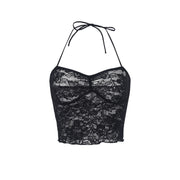 See Through Lace Up Backless Small Camisole Top GNZD 51478THD