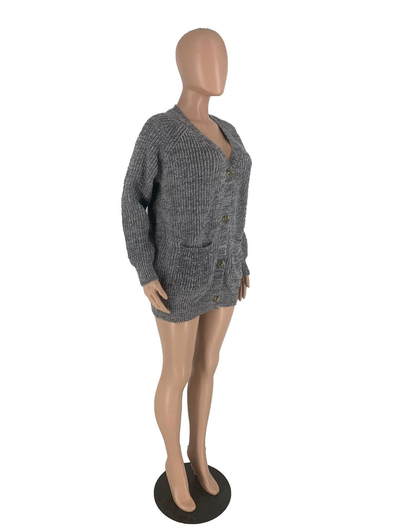 Casual Long Sleeve Knits Cardigan Sweater YH 5321