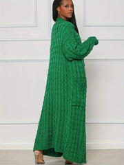 Solid Color Long Sleeve Thicken Sweater Coats OD 7007
