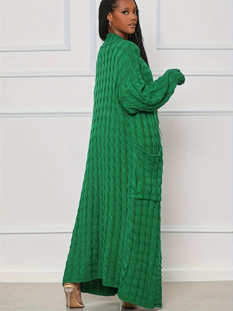 Solid Color Long Sleeve Thicken Sweater Coats OD 7007