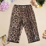 Leopard Print Sequin Casual Short GNZD 51664PHD