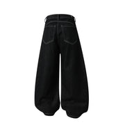 Plus Size Fashion Washed Removable Straight Jeans GYLN 5507