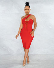 Sexy Patchwork Off Shoulder Bodycon Dress BS 1302