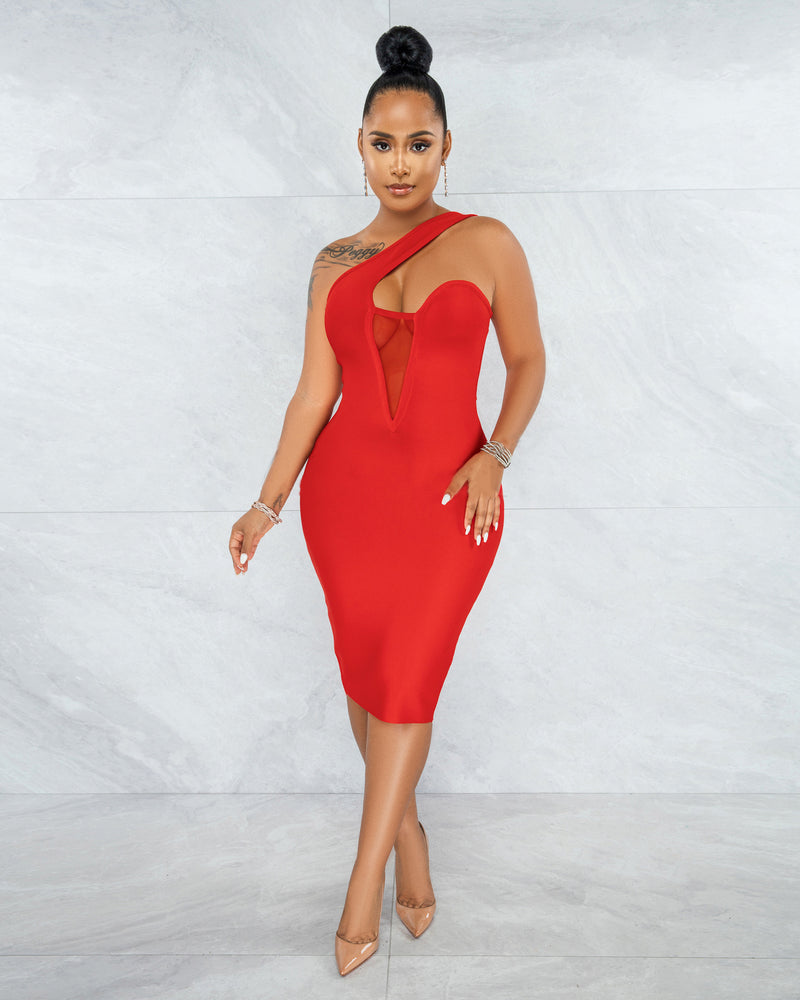 Sexy Patchwork Off Shoulder Bodycon Dress BS 1302