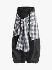 Plus Size Plaid Print Two
