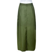 Slit Drawstring Pleated Half body Skirt GNZD 9131DD